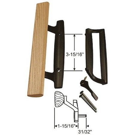 Strybuc Patio Door Handle Set 13-265BL